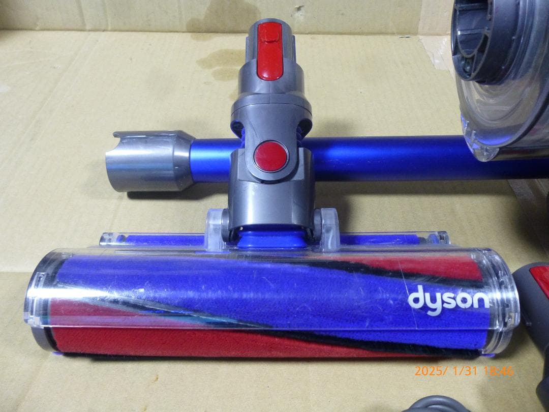 ダイソン SV14　新品モーター交換済み　付属品付　無負荷でエコ77分