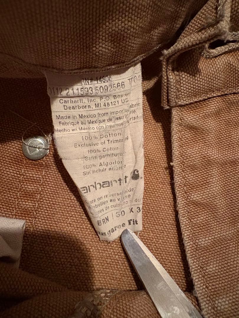 大人気　カーハート　carhartt ダブルニー　B01BRN dungaree