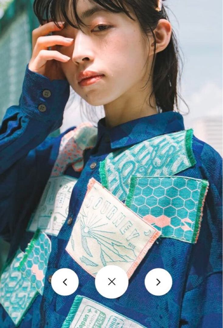 POLS ポルス　Souvenir シャツワンピース　ネイビー