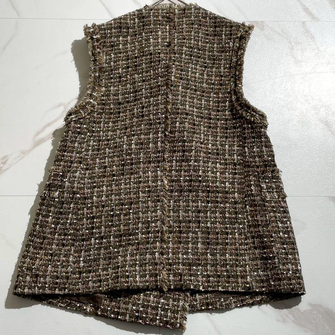 未使用級 2024AW ネミカ 大草直子さん×NEMIKA ベスト 尾州産 S