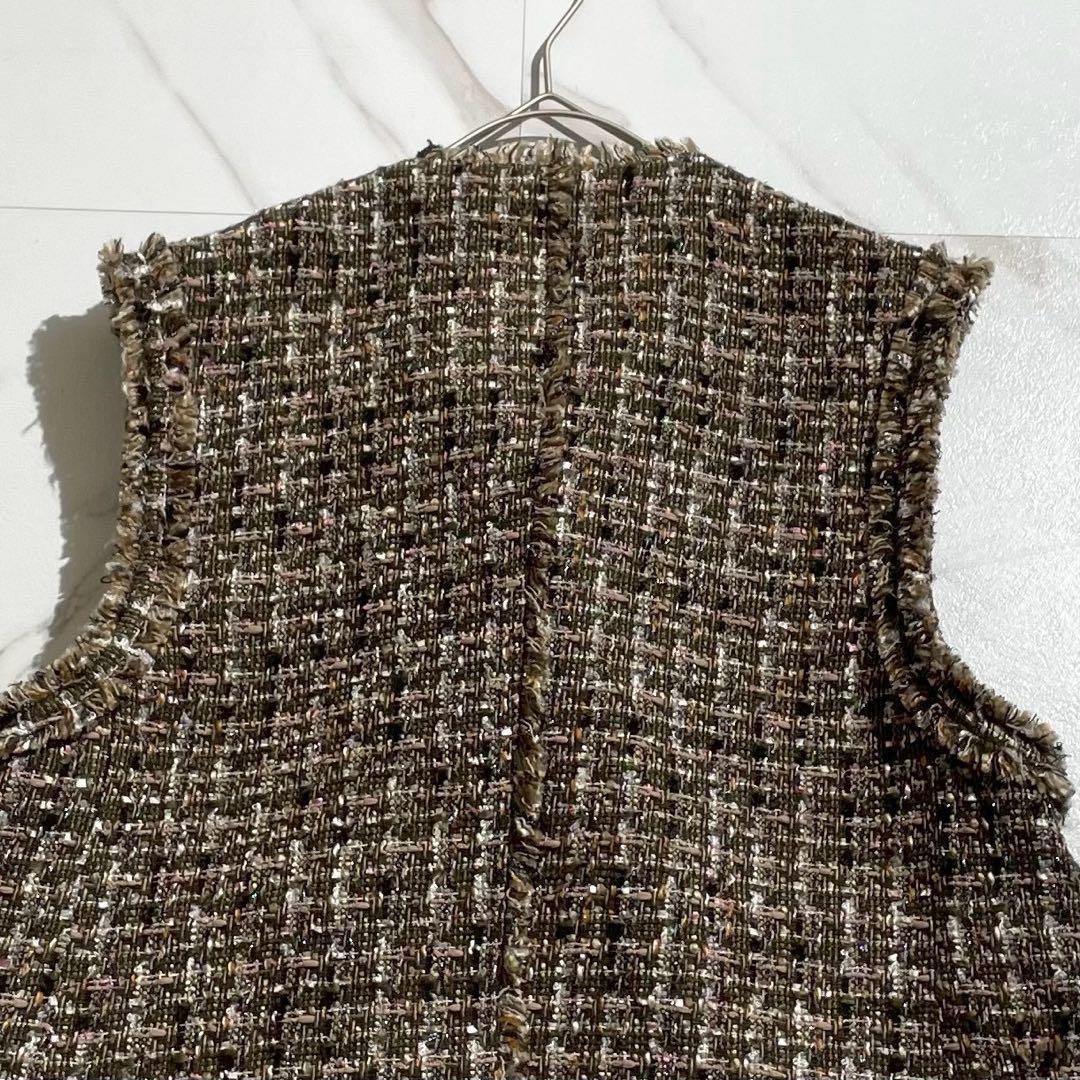 未使用級 2024AW ネミカ 大草直子さん×NEMIKA ベスト 尾州産 S