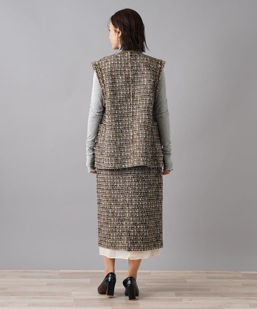 未使用級 2024AW ネミカ 大草直子さん×NEMIKA ベスト 尾州産 S