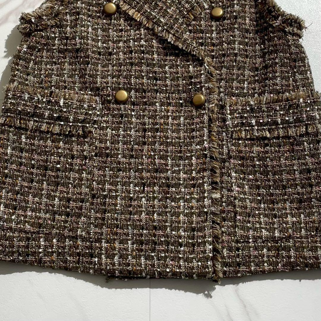 未使用級 2024AW ネミカ 大草直子さん×NEMIKA ベスト 尾州産 S