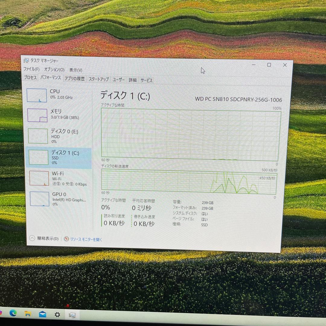 富士通FH77/B1　Core i7-7700　SSD256GB　HDD1TB