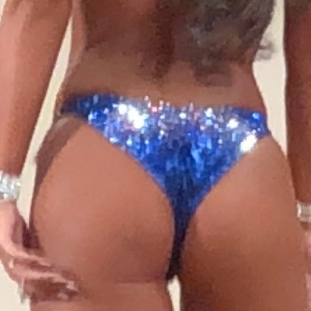 jbbf コンテストビキニ　ブルー　スワロフスキー