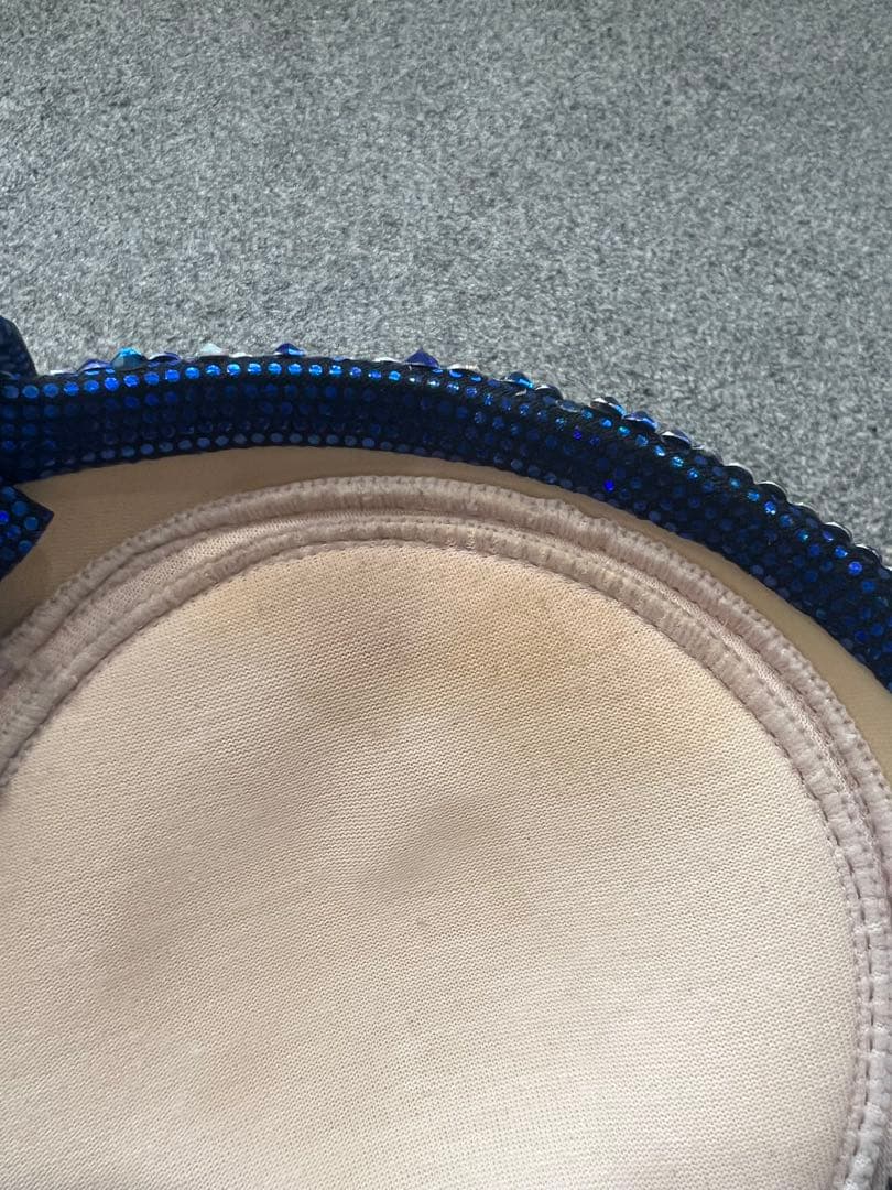 jbbf コンテストビキニ　ブルー　スワロフスキー