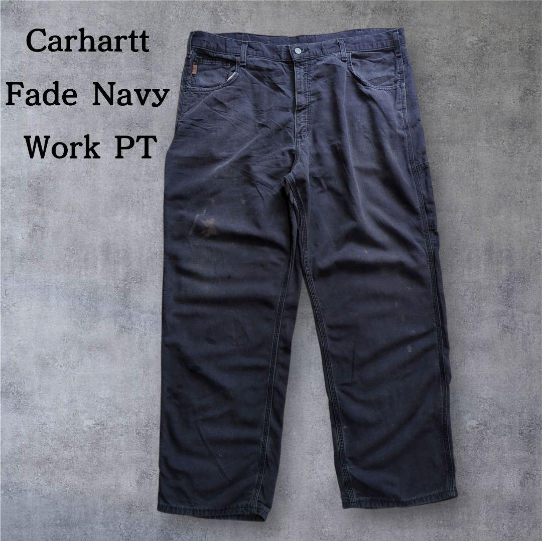 Carhartt FRワークパンツ グッドフェード 茄子紺 W40