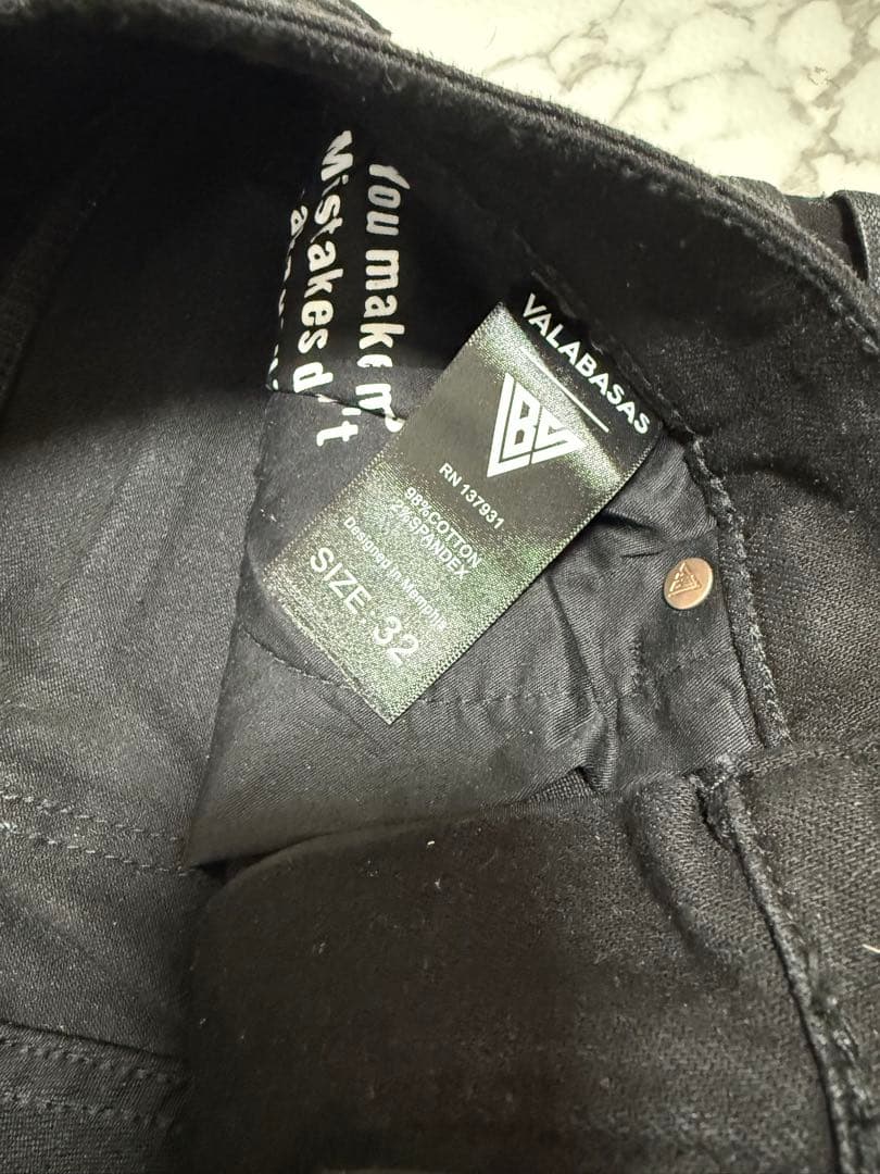 【新品】VALABASAS バラバサス ブラックフレアデニム　早い者勝ち