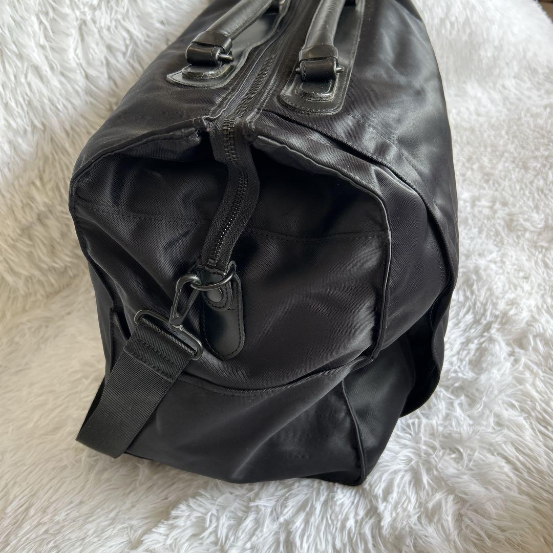 吉田カバン ボストンバッグ 黒 大容量 ナイロン 2way 南京錠 鍵付き レア