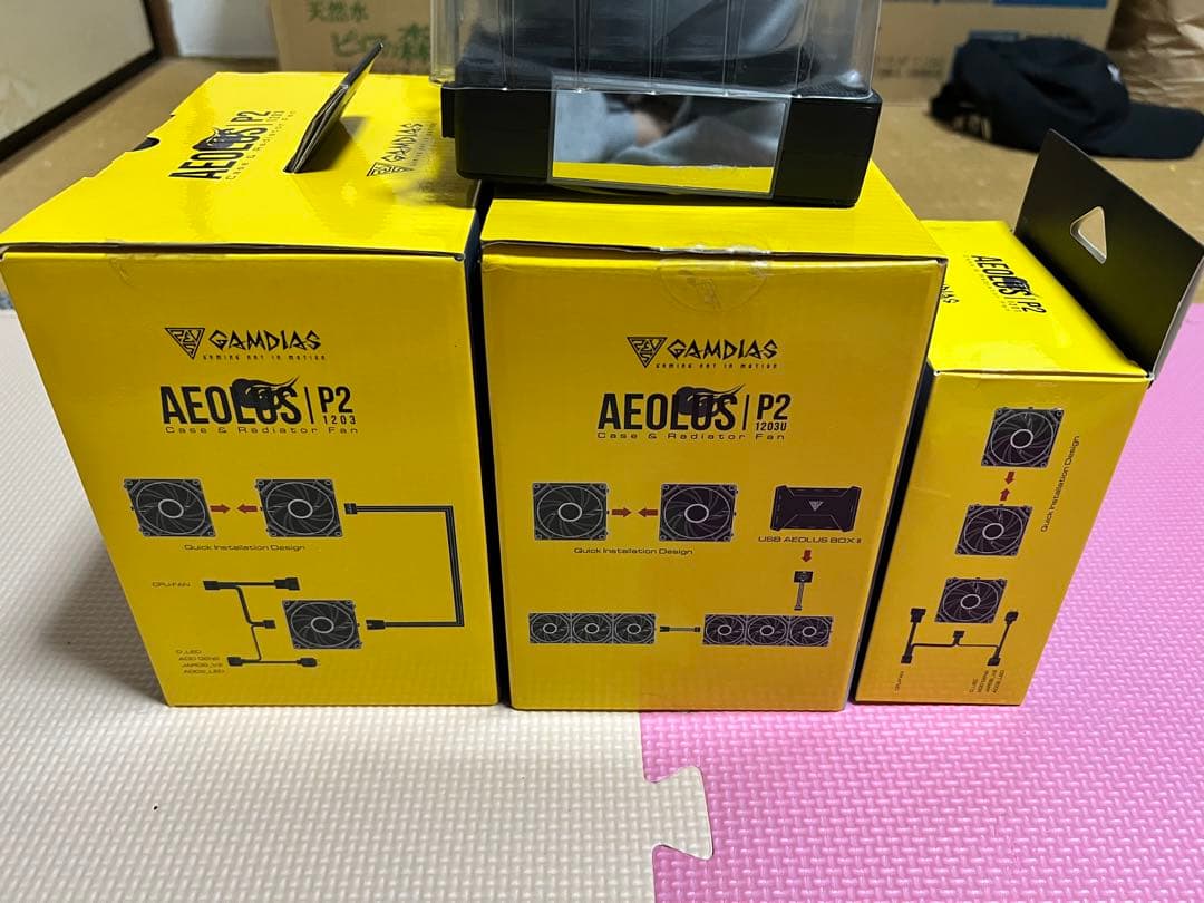 GAMDIAS ゲーミングファン AEOLUS P2-1203 30mm厚　8個