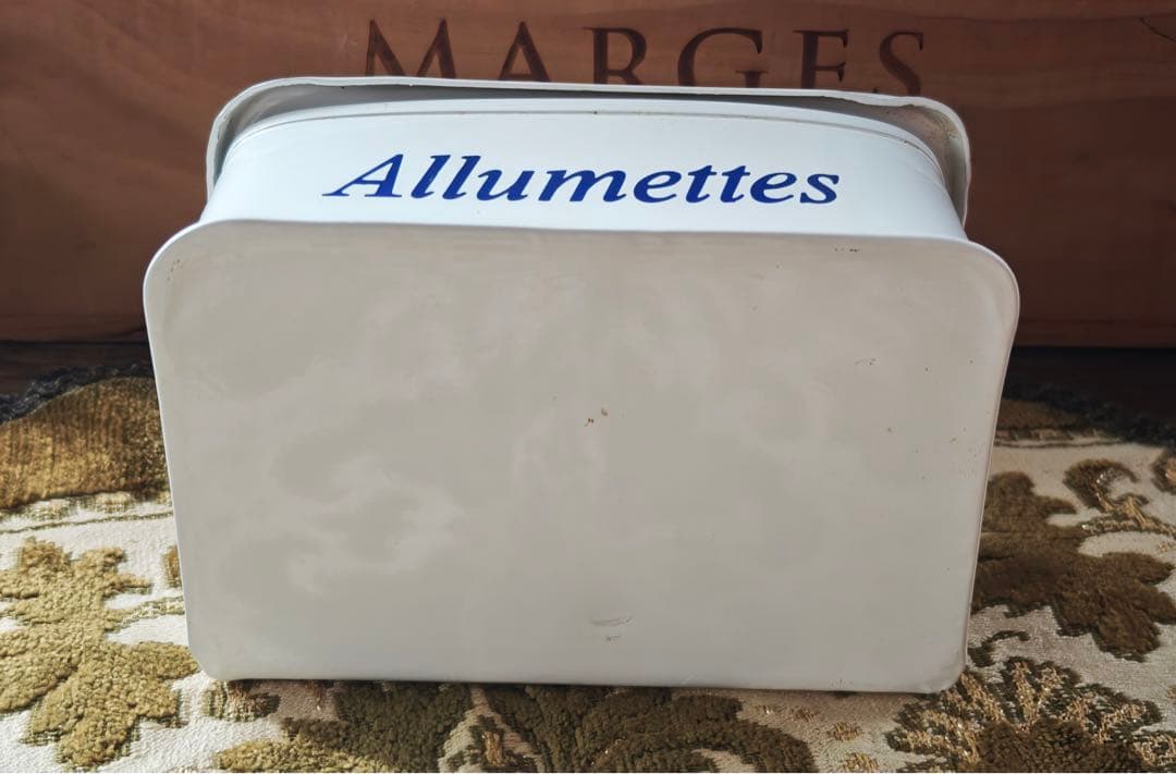 【美品・希少】ホーロー製マッチ缶 “Allumettes”フランスヴィンテージ