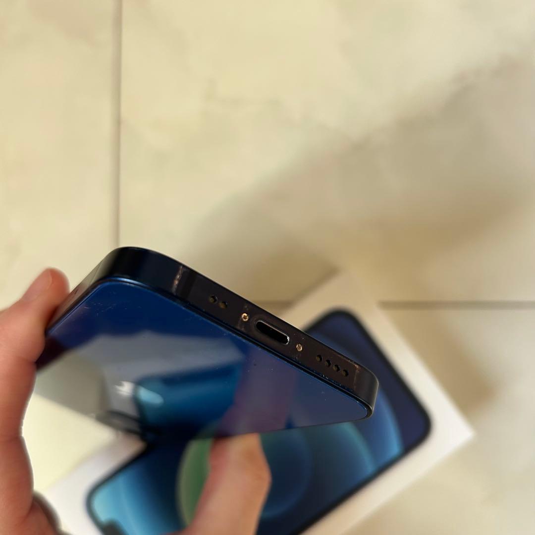 美品 Apple iPhone 12 miniブルー 本体