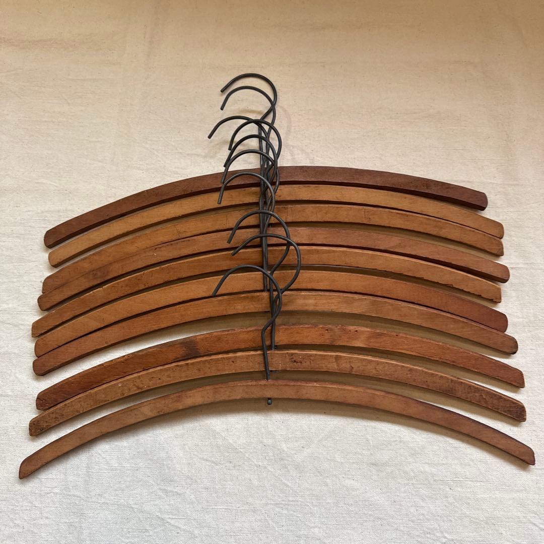 VINTAGE HANGER ヴィンテージ アンティーク ハンガー セット 字入