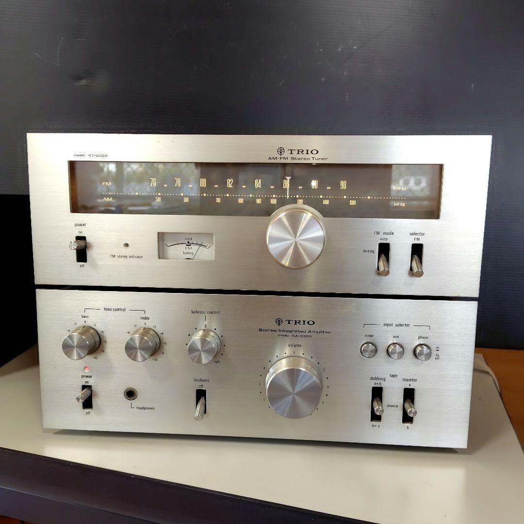トリオKA-3300ステレオプリメインアンプ KT-3300AM-FMチューナー