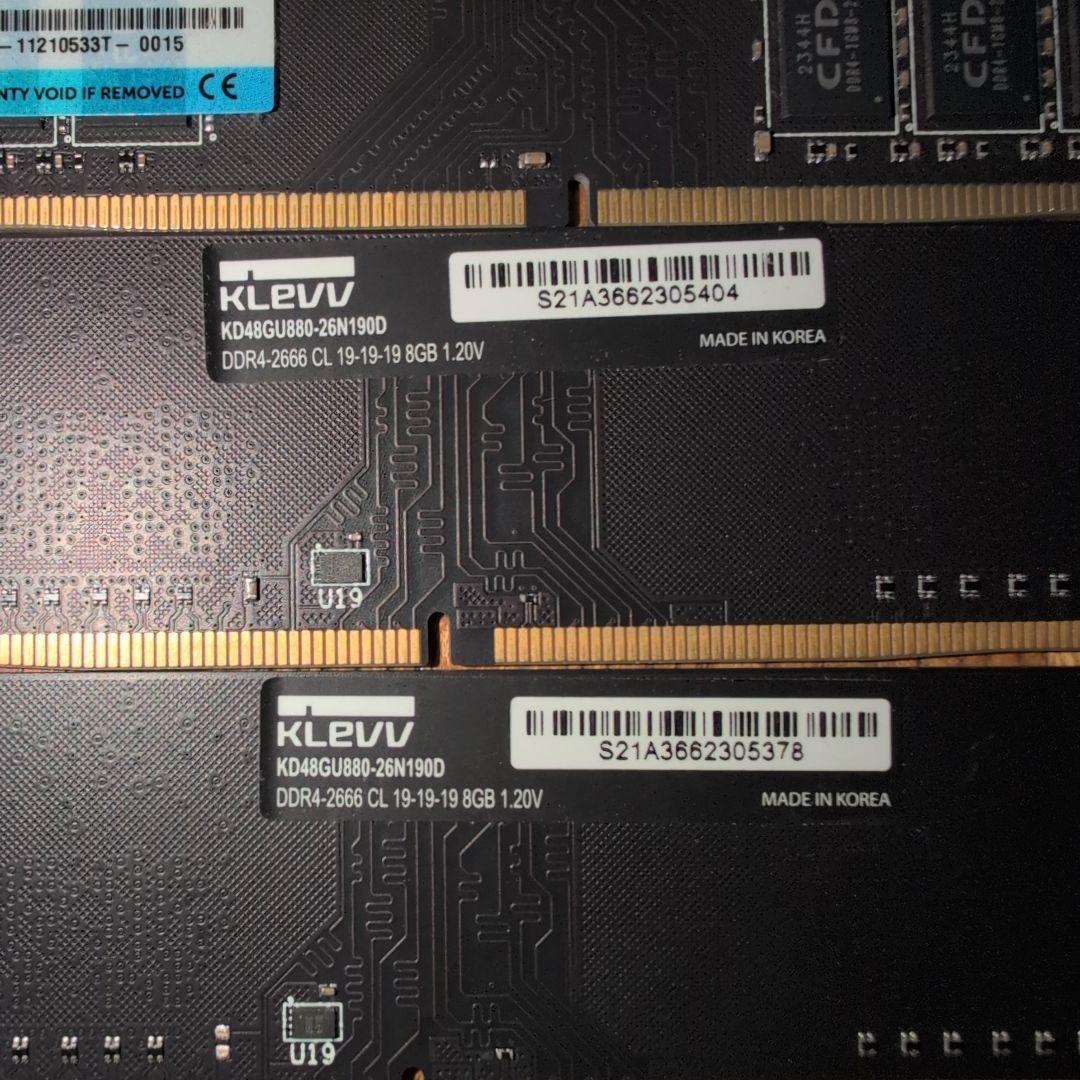 花*子様 DDR4 2666MHz 8GB×4 32GB メモリ CFD KLE