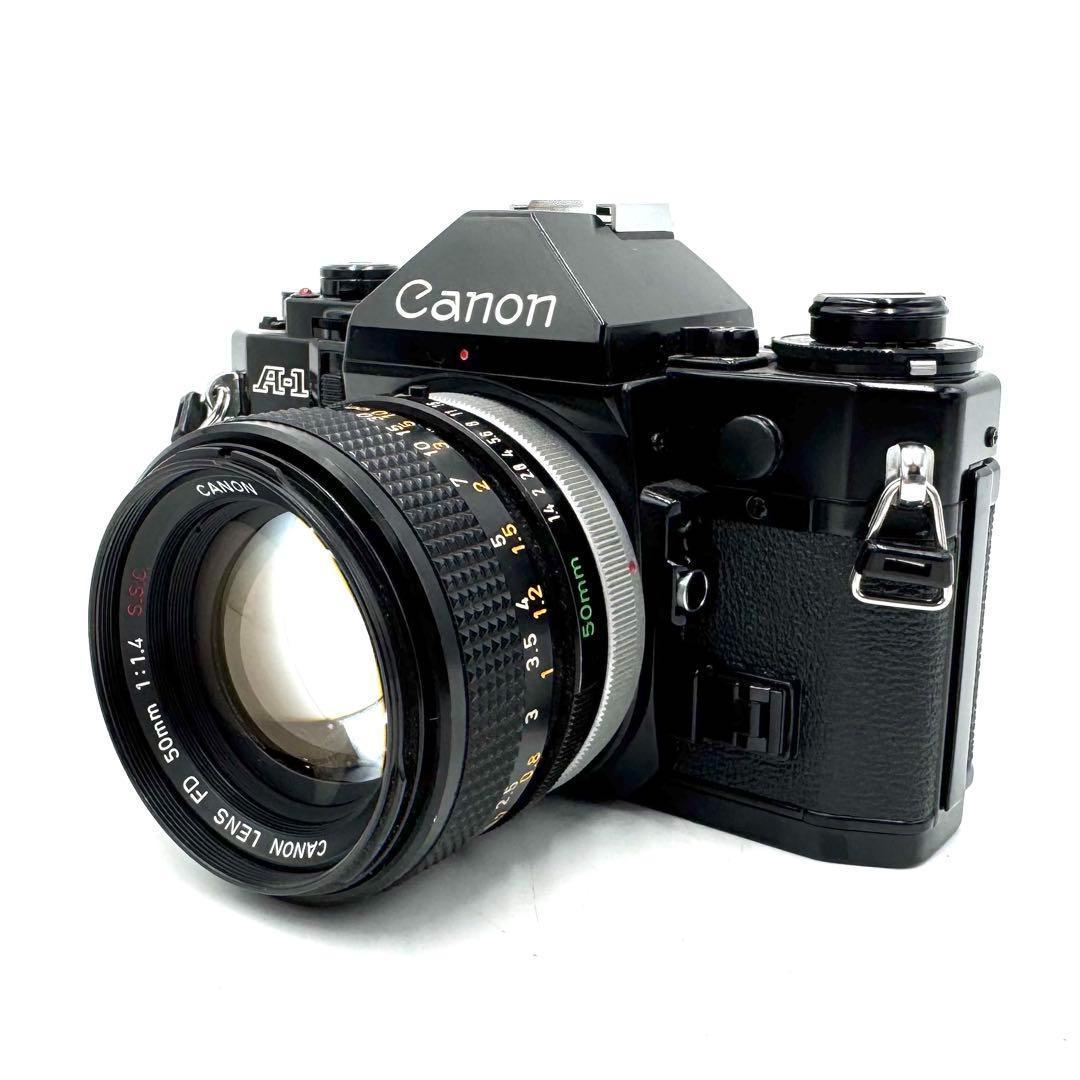 美品 Canon A-1 フィルムカメラ FD 50mm f1.4 レンズ
