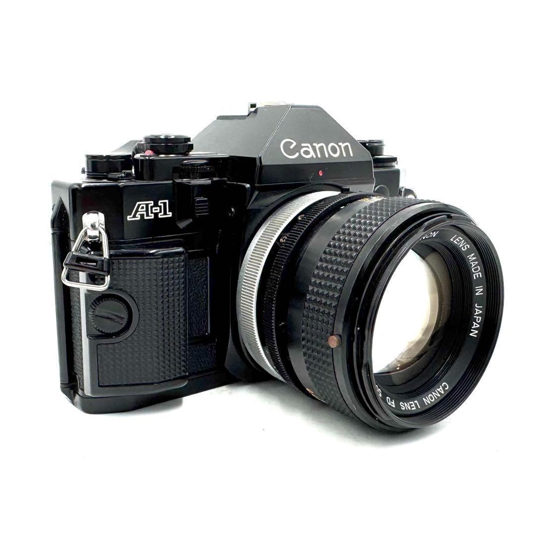 美品 Canon A-1 フィルムカメラ FD 50mm f1.4 レンズ