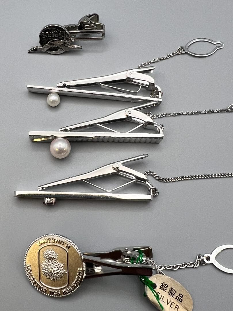 純銀925　SILVER刻印　ネクタイピン　カフス　ピアス　纏め売り　約105g