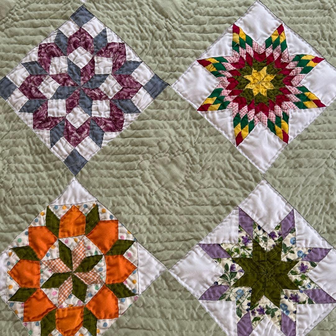 パッチワーク　ベットカバー　マルチカバー　ソファカバー　ハンドメイド