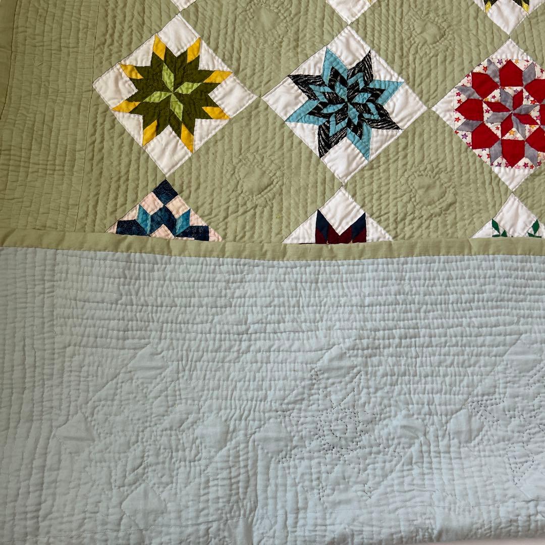 パッチワーク　ベットカバー　マルチカバー　ソファカバー　ハンドメイド