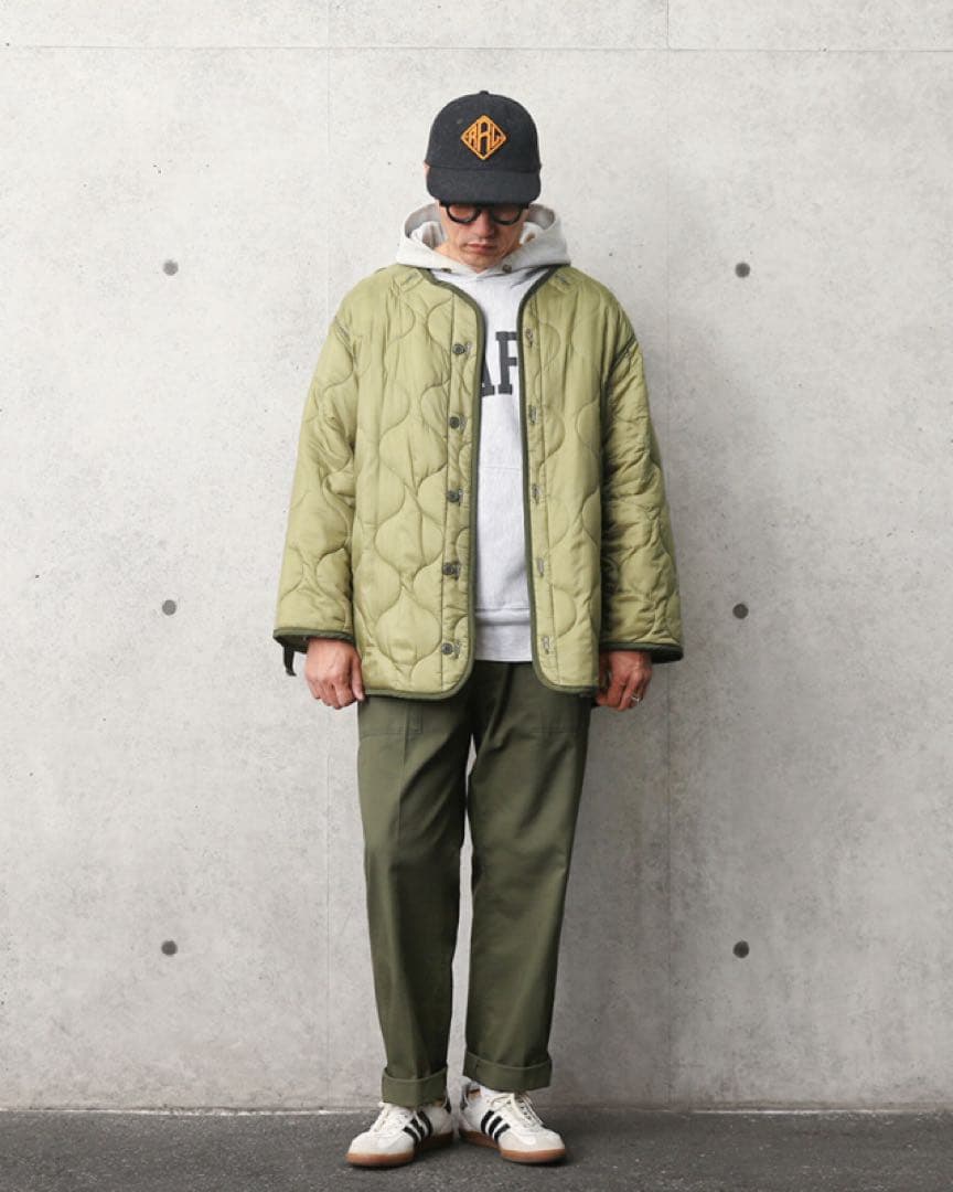 新品　ヒューストン　フィッシュテール M65 モッズコート　Lサイズ　オリーブ