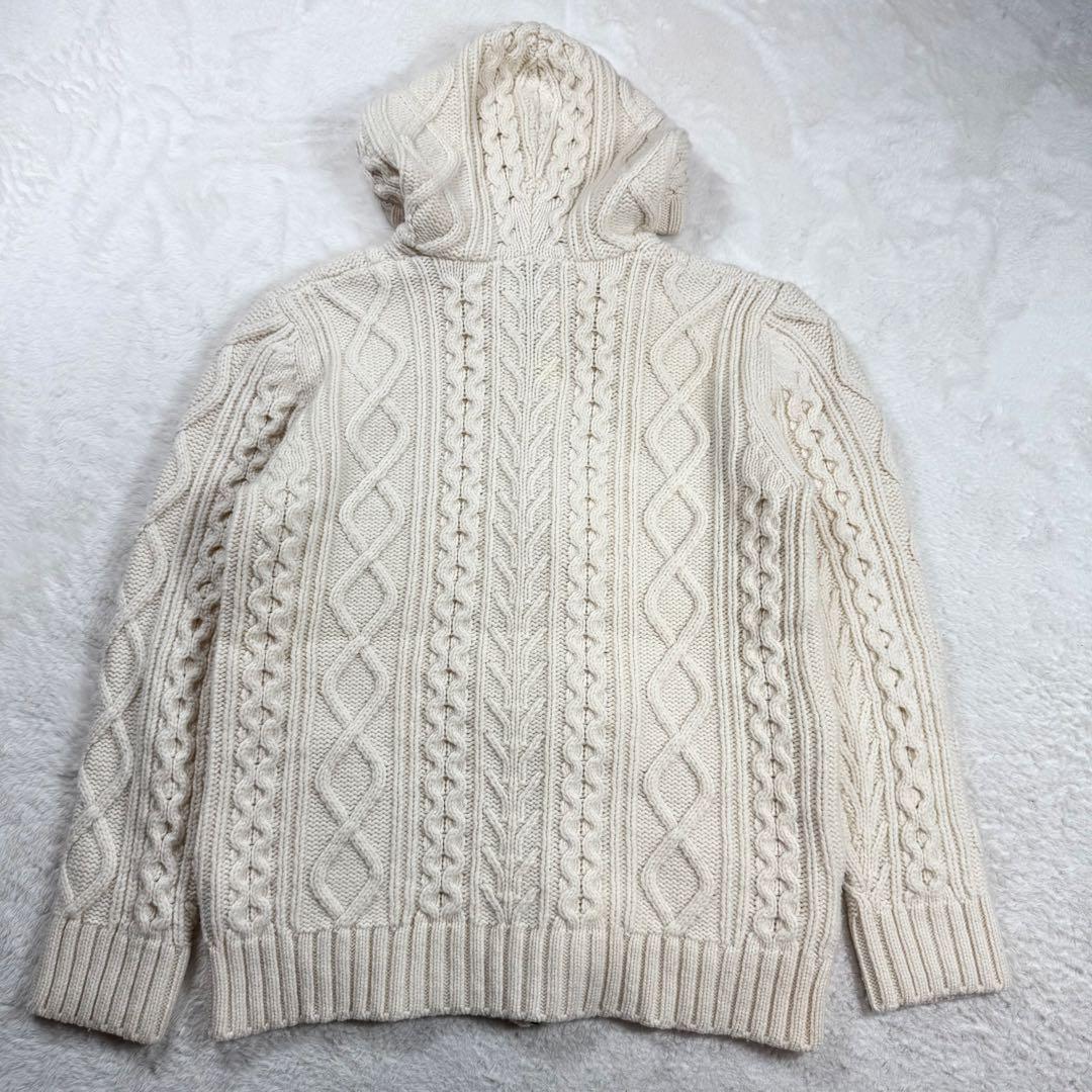 美品 BURBERRY BLACK LABEL ケーブルニット コート ダッフル