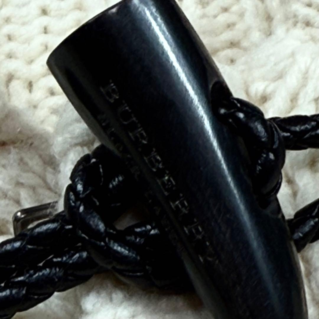 美品 BURBERRY BLACK LABEL ケーブルニット コート ダッフル