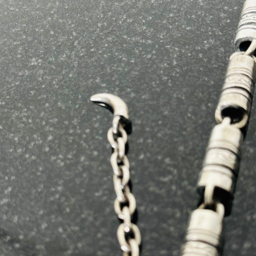 ジャムホームメイド 安全ピンクリップ ローラーウォレットチェーン 純銀 925