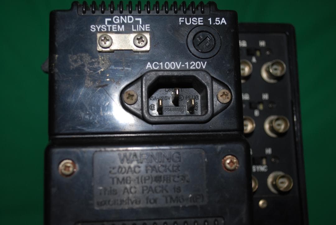 Ikegami6インチカラーモニターTM6-１AV中古動作品の出品です。