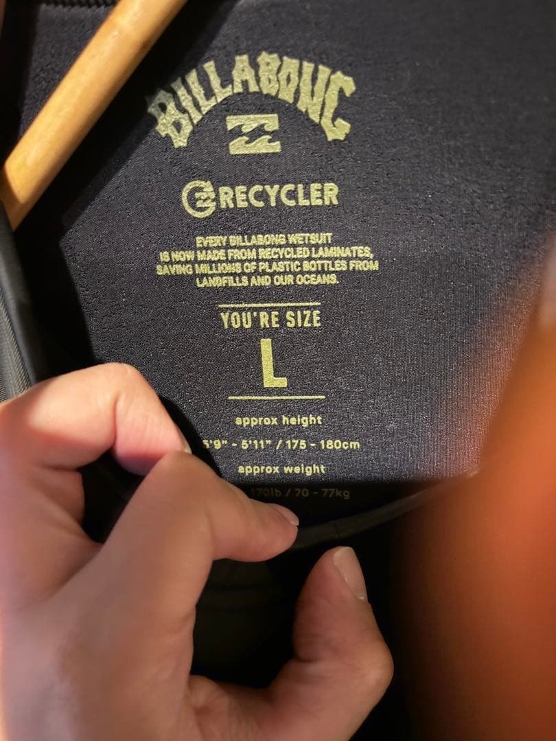 Billabong ロングジョン ウェットスーツ Lサイズ