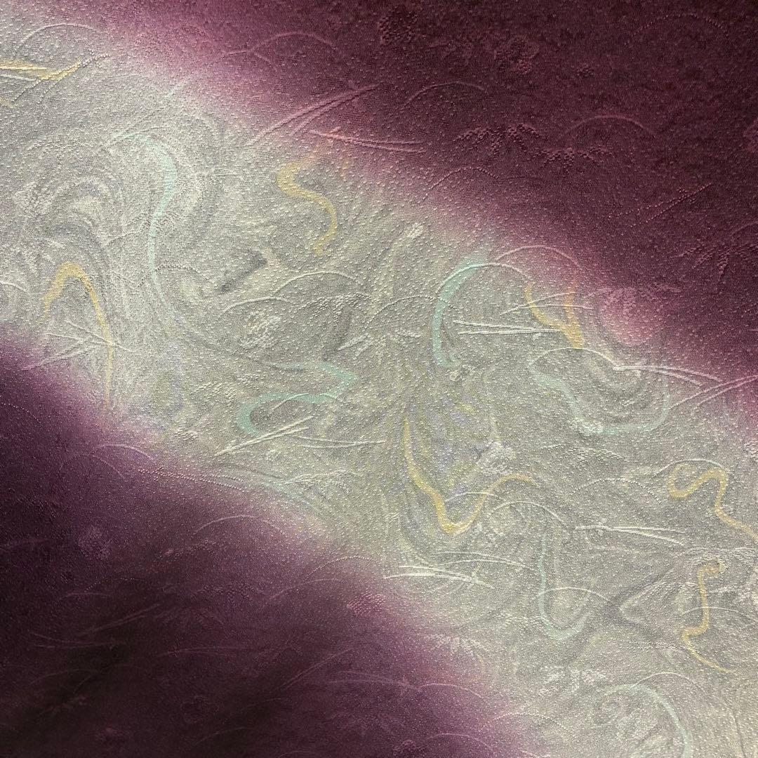 D124＋ D31 訪問着 墨流し 正絹 着物 袷 極美品