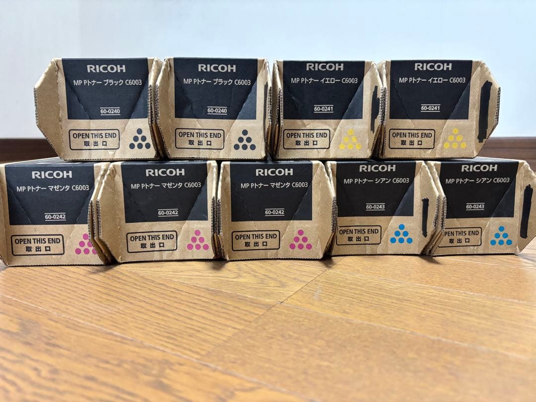 【純正】リコートナーRICOH C6003未開封4色×2本+1本 計9本