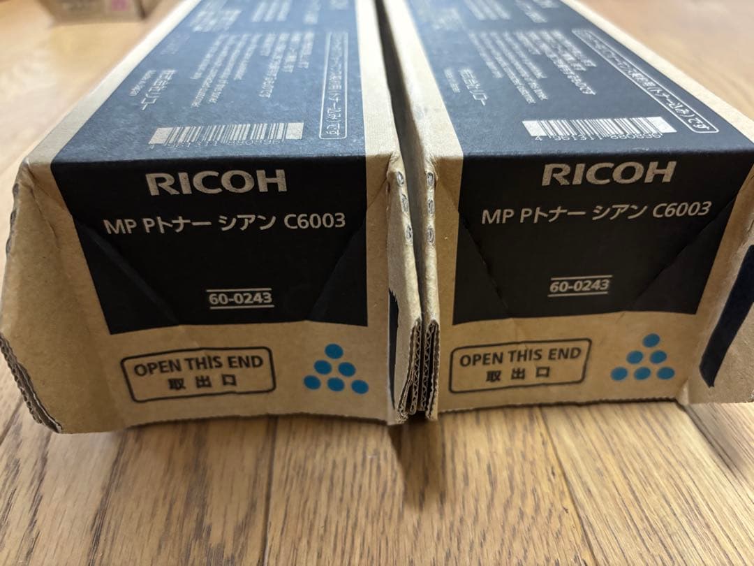 【純正】リコートナーRICOH C6003未開封4色×2本+1本 計9本