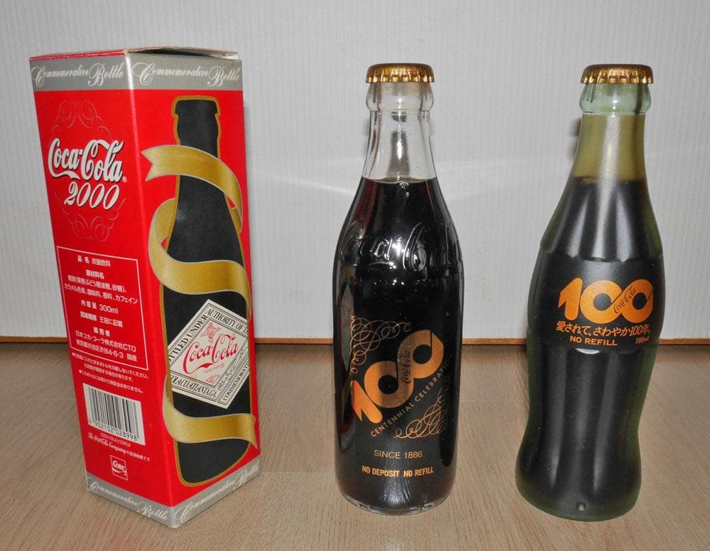 温*人様 コカ・コーラ 100周年記念　+　2000年限定　ボトル3本セット
