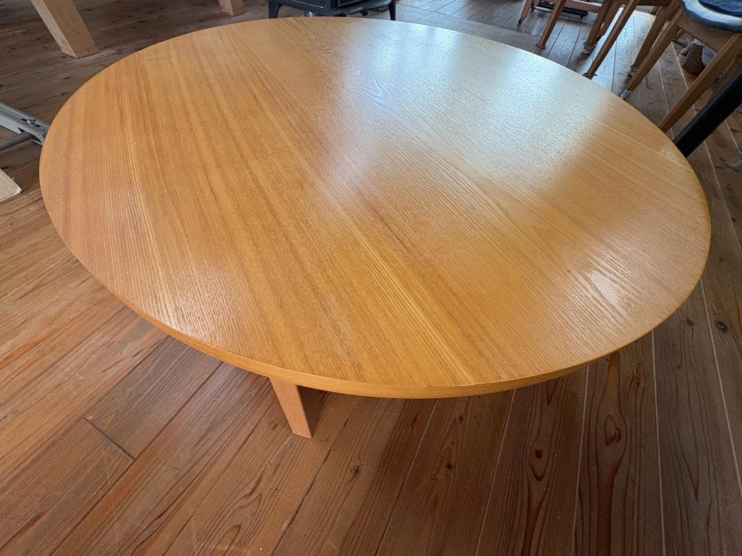 家具調こたつ 丸型 座卓 木製 コタツ 直径90cm 丸テーブル 円卓