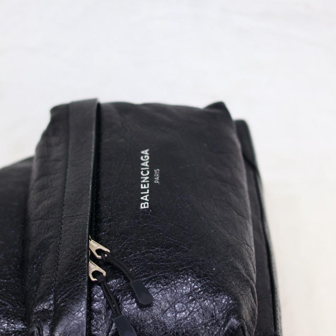 BALENCIAGA エクスプローラ　ユニセックス　ブラックレザー リュック