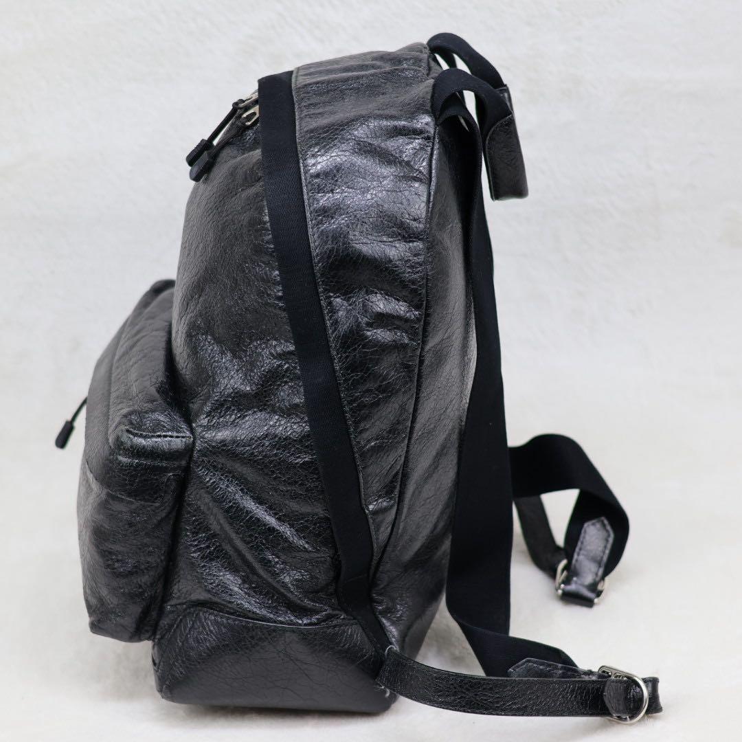 BALENCIAGA エクスプローラ　ユニセックス　ブラックレザー リュック