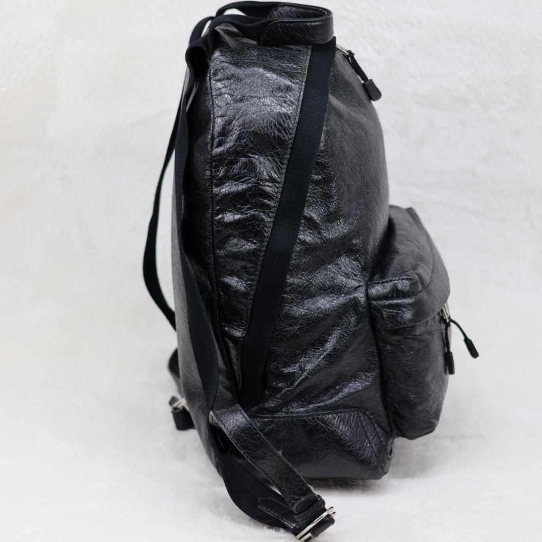 BALENCIAGA エクスプローラ　ユニセックス　ブラックレザー リュック