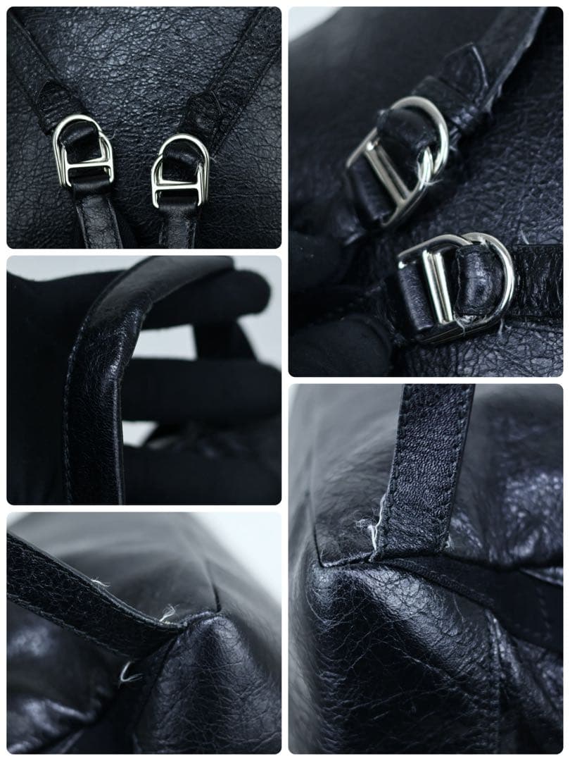 BALENCIAGA エクスプローラ　ユニセックス　ブラックレザー リュック