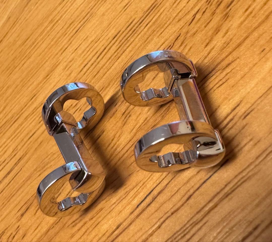 MONTBLANC(モンブラン)カフス ロゴ シルバー 現品のみ