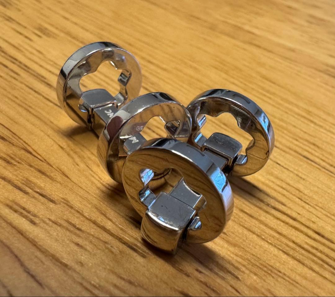 MONTBLANC(モンブラン)カフス ロゴ シルバー 現品のみ