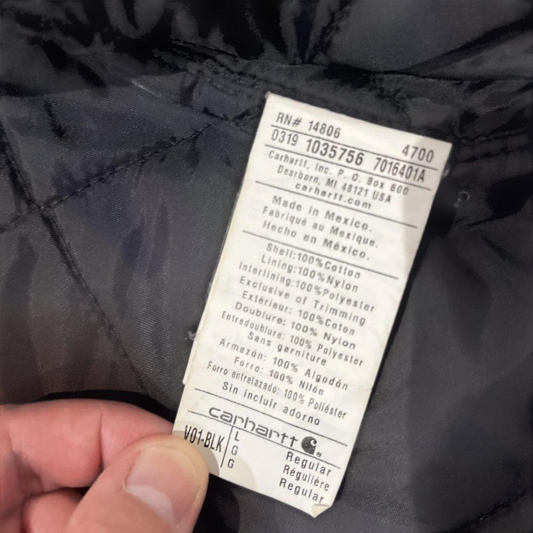 carhartt ブラックダック地ベスト　企業物　サイズL
