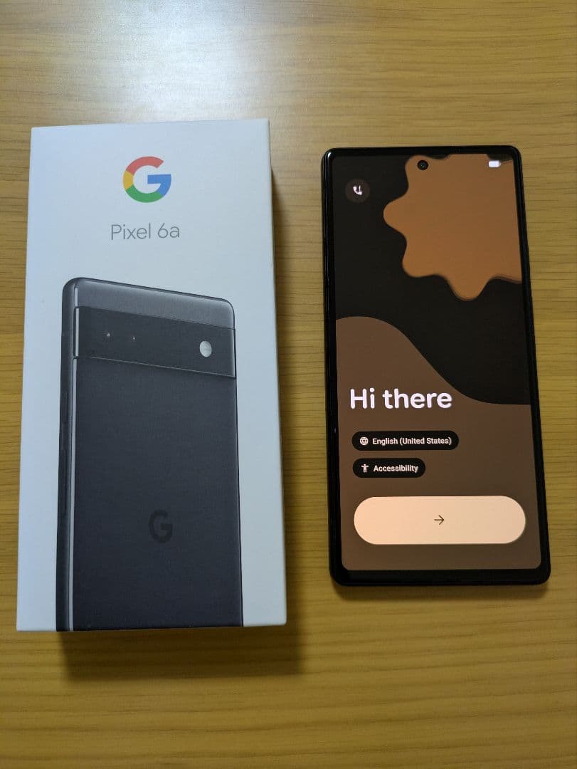 Google Pixel 6a チャーコール128GB 本体　充電ケーブル付き