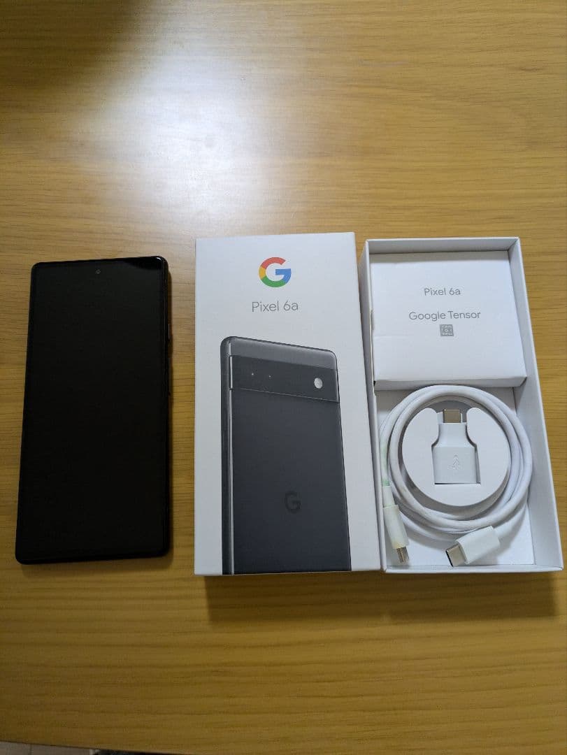 Google Pixel 6a チャーコール128GB 本体　充電ケーブル付き