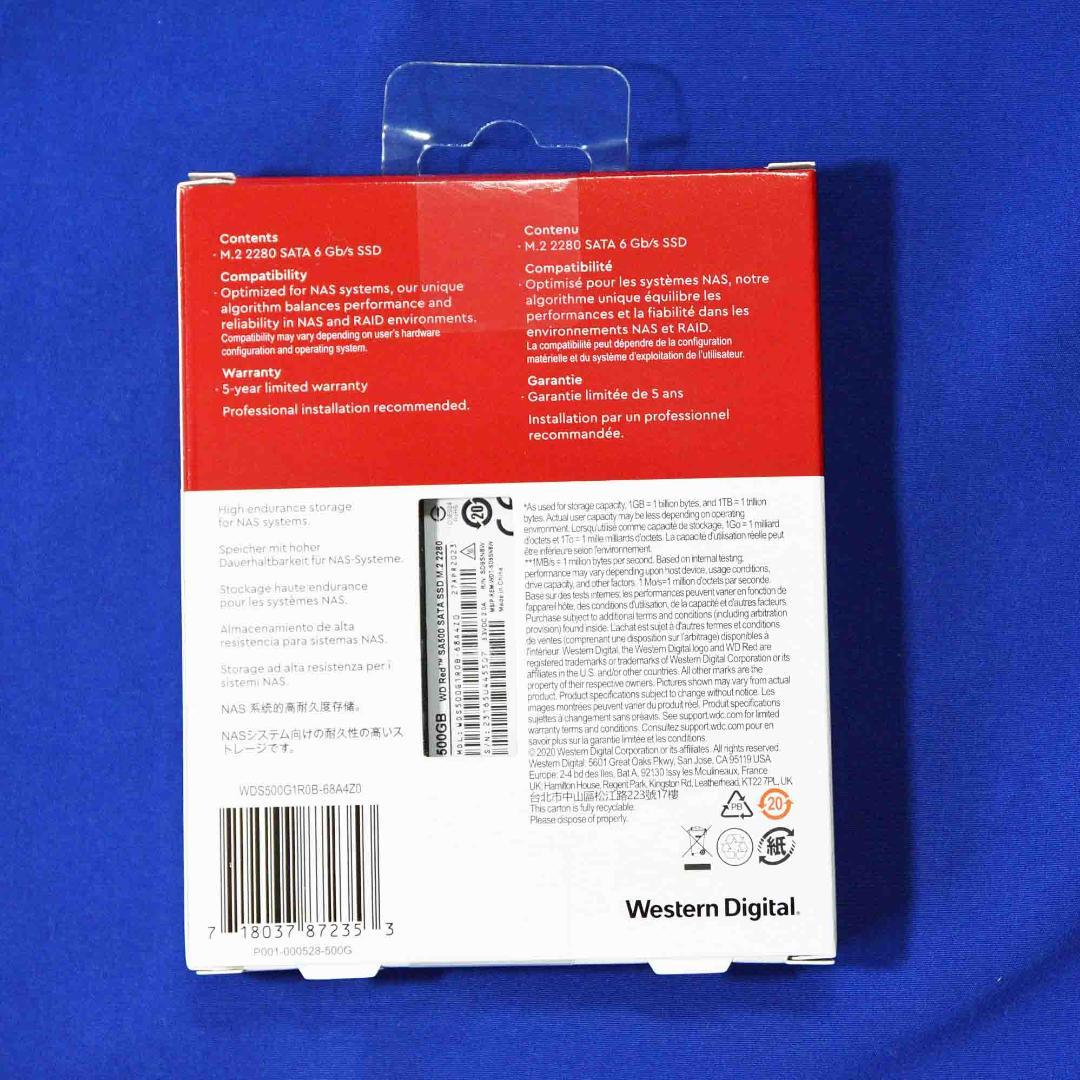 【新品】WD Red SA500 SATA SSD M.2 2280 500GB