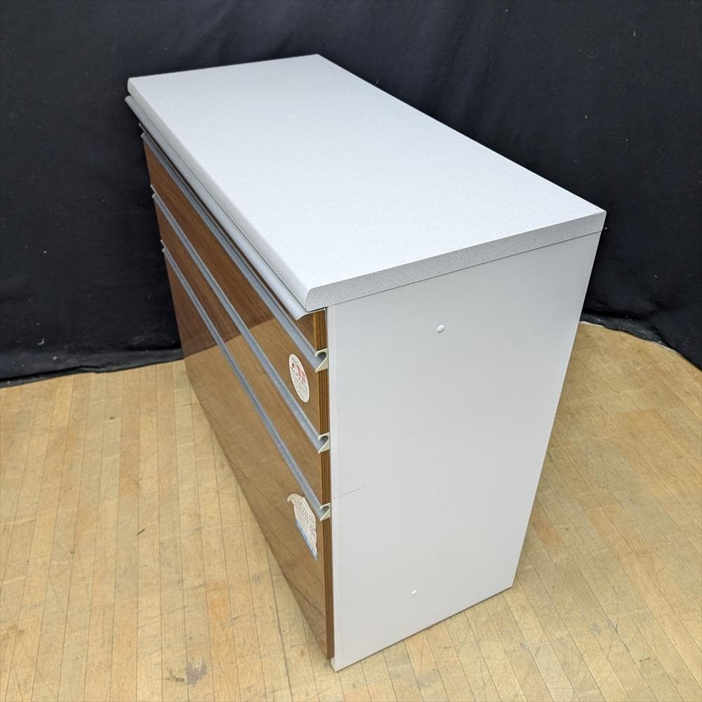 美品　ユーアイ　ソフトクローズ　キッチンカウンター　レンジ台　キャビネット