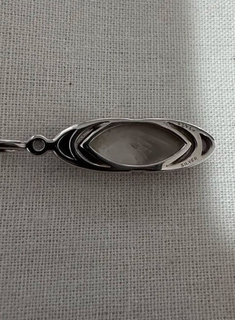 agete アガット　シルバーシェルチャーム　夜光貝　黒蝶貝　販売証明書＆箱付き