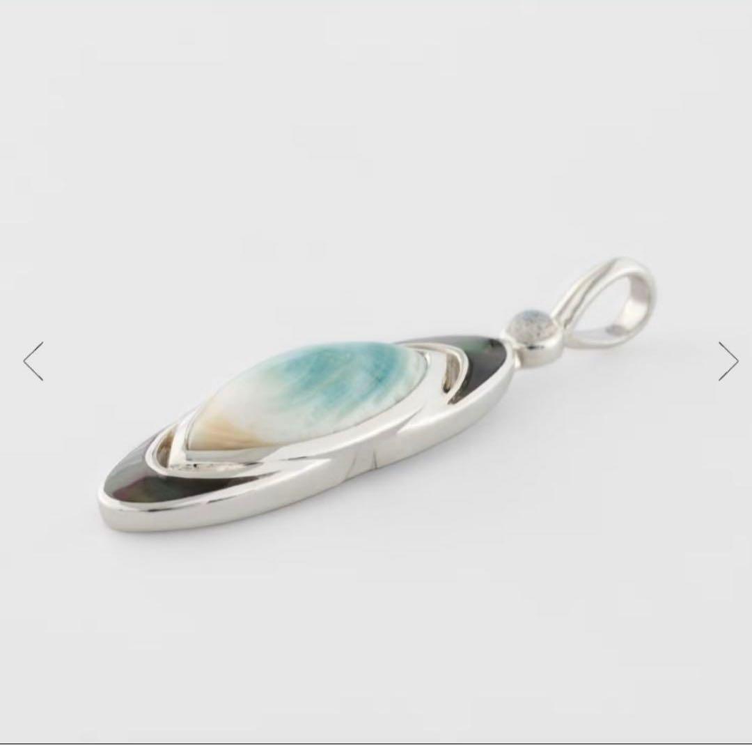 agete アガット　シルバーシェルチャーム　夜光貝　黒蝶貝　販売証明書＆箱付き