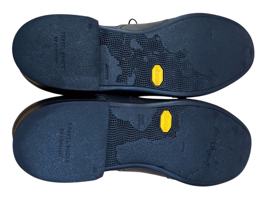 【美品】　ショセ　トラベル　シューズ（ウイングチップ）ブラック