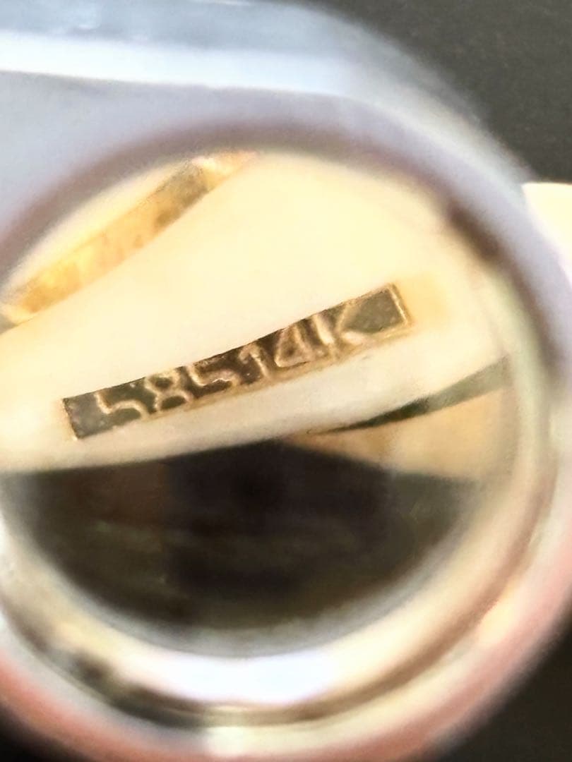 K14ツイストデザイン バングル